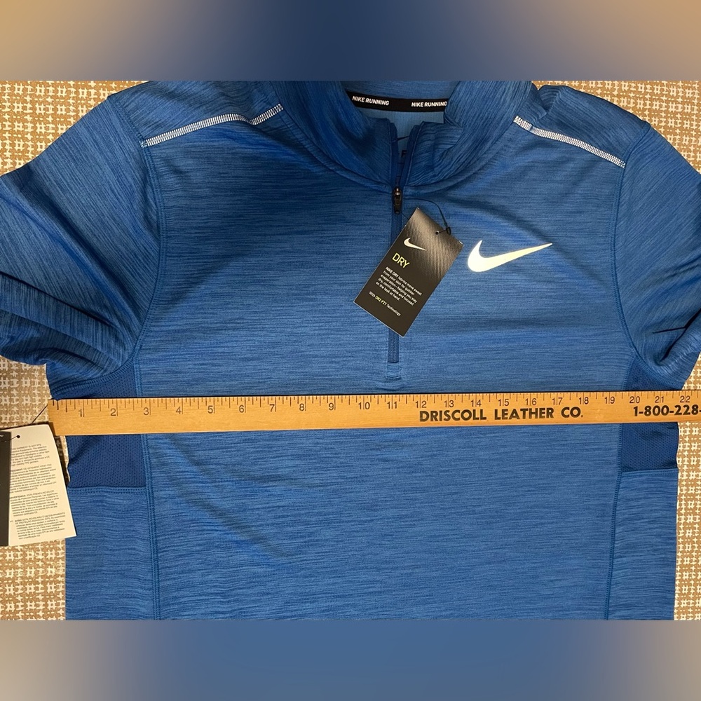 Nike Pacer 1/4 Zip Running Long Sleeve Pullover Blue Men’s Large NWT - Picture 9 of 10